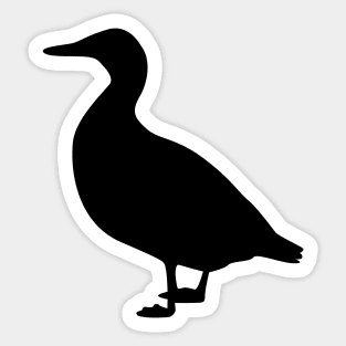 Duck  Silhouette Sticker